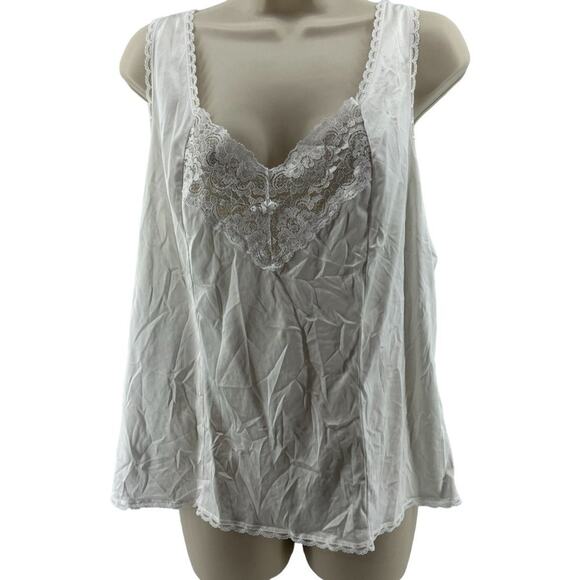 Vintage Intimate Essentials Sears Woman’s White Camisole Size 42 - Picture 1 of 4